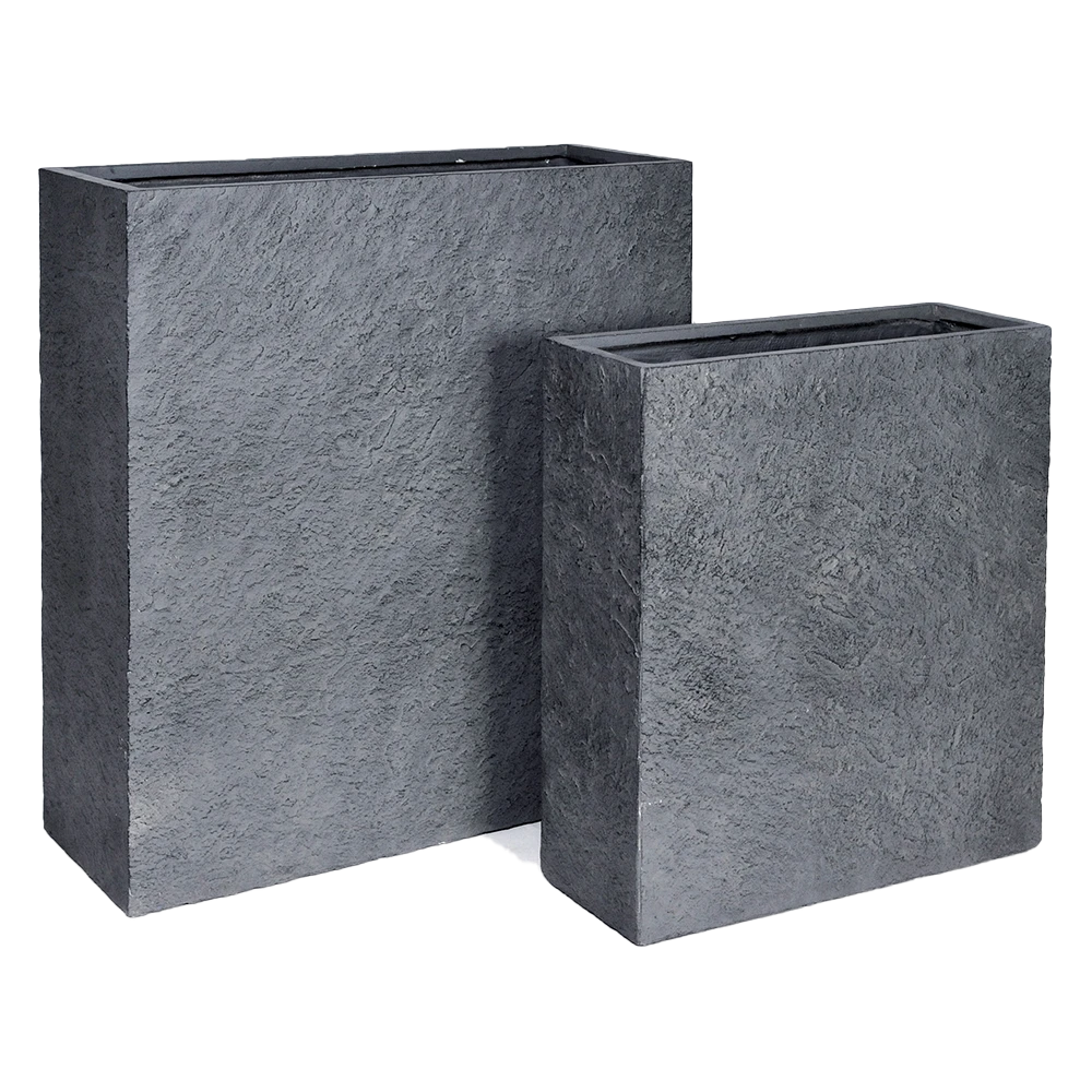 Plantenbak Arizone Terras - L80 X B30 X H92cm - Donkergrijs