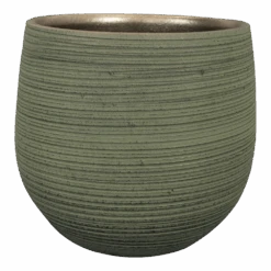 Bloempot Lydia - D22 X H20cm - Shiny Green