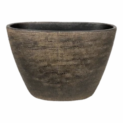 Bloempot Tokio Ovaal - L33 X B16 X H26cm - Goud