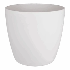 Bloempot Elho Brussels Rond 40cm - Met Wielen - Wit