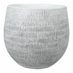 Bloempot Ryan - D31 X H28cm - White Black